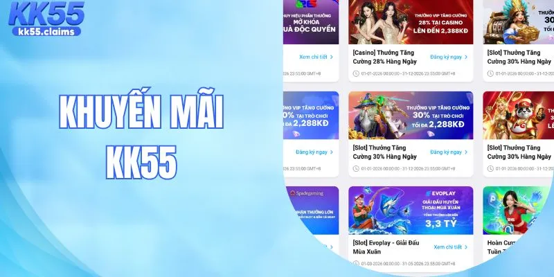 Khuyến Mãi KK55 - TOP 3 Chương Trình Nên Tham Gia 2026